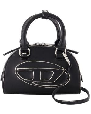 DIESEL Schwarze Dome-Tasche Mit Zwei Griffen