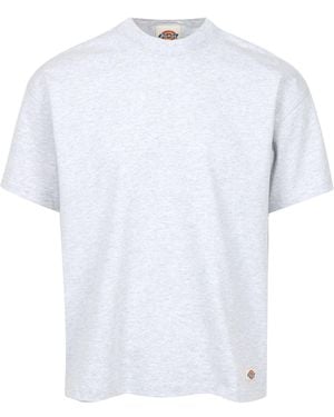 Dickies T-shirts Et Polos Gris Clair - Blanc