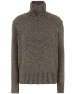 The Row Dove Cashmere Blend Plira Jumper - Brown