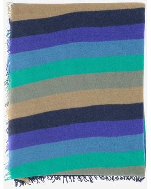 Faliero Sarti Strippy Cashmere Buff - Azul