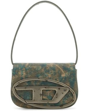 DIESEL Synthetic Leather 1 Dr Shoulder Bag - Green