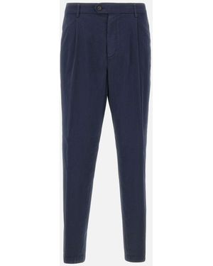 Eleventy Milano Baumwollseidenblaue Hose