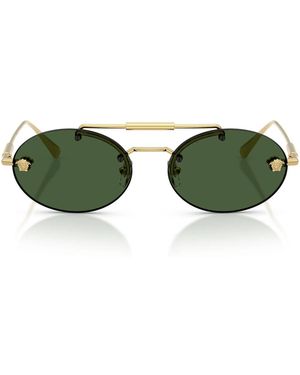 Versace Sonnenbrille Ve2295 100271 Gold/Dunkelgrün Damen