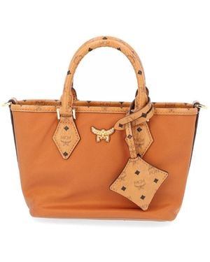 MCM Aren X-Mini Tote Bag - Brown
