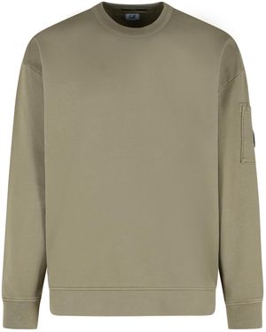 C.P. Company 'Emerized' Cotton Sweatshirt - Green