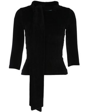 Balenciaga Scarf Turtleneck - Black