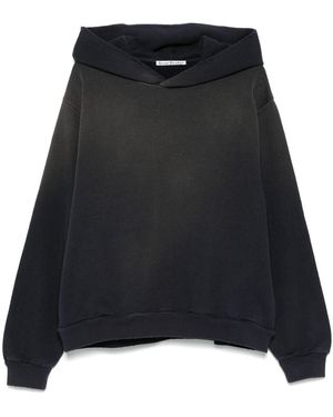 Acne Studios Logo -Baumwoll -Hoodie - Schwarz
