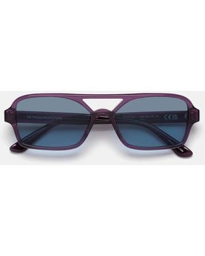 Retrosuperfuture Sonnenbrille Vico Melanzana Yar Lila/Blau Unisex