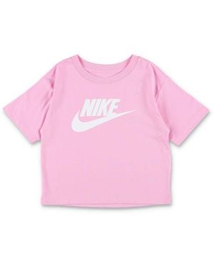 Nike Girls Short Sleeve Graphic T-Shirt - Pink