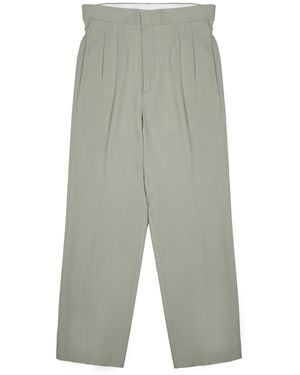 BE ABLE Pleated Wide-Leg Trousers - Grey