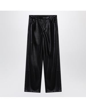 ROTATE BIRGER CHRISTENSEN Faux Leather Trousers - Black