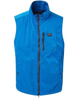 Paul & Shark Nylon-Weste-Jacke - Blau