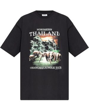 Vetements Thailand Tourist T Shirt - Black