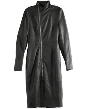 Rick Owens Ledermantel - Schwarz
