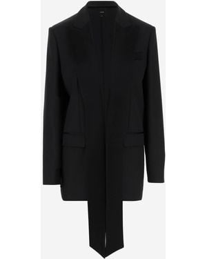 Pinko 'Faraona' Single-Breasted Jacket With Peak Revers in