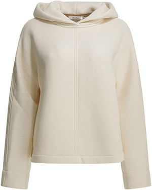 Max Mara Pure Sudadera con capucha y logo tono sobre tono de - Neutro