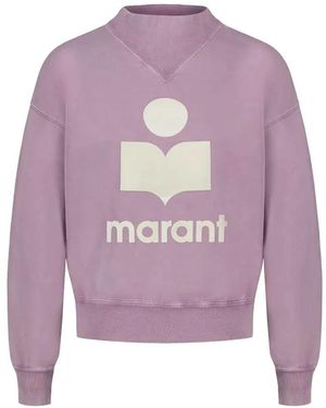 Isabel Marant Sweatshirt Met Moby-logo Van - Geel