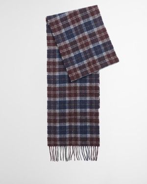 Barbour Tartan Lambswool Scarf - Blue
