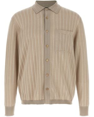 Brioni Knitted Shirt - Natural
