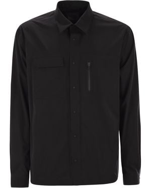 Herno Giacca Da Taglio Della Camicia Da Snello - Nero