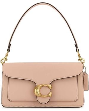 COACH Powder Leather Tabby 26 Handbag - Pink
