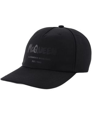 McQueen E Graffiti Cap - Schwarz