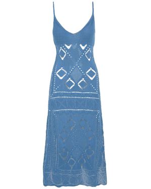 Akep Jurken Turquoise - Blauw