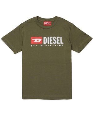 DIESEL T Shirt With Logo - Green