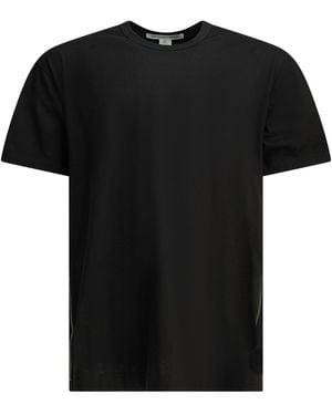 Comme des Garçons Crew Neck T Shirt With Zipper Detail - Black