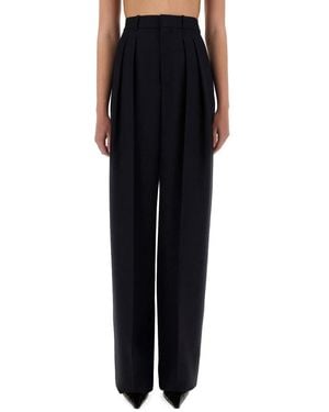 Saint Laurent Wide-Leg Pants - Black