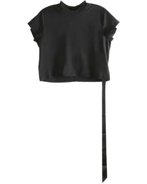 Rick Owens Ribbed Neckline T-Shirt - Black