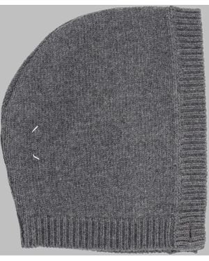 Maison Margiela Wool Hood Virgin Hat - Gray