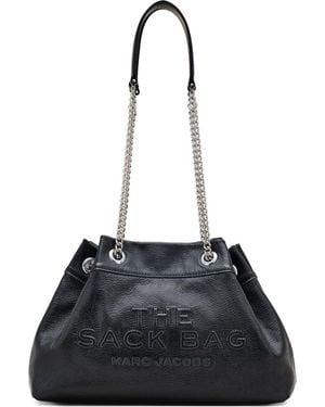 Marc Jacobs De Lederen Schoudertas Van De Kettingzak - Zwart