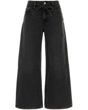 Levi's Denim Straight-Leg Jeans, Xl - Black