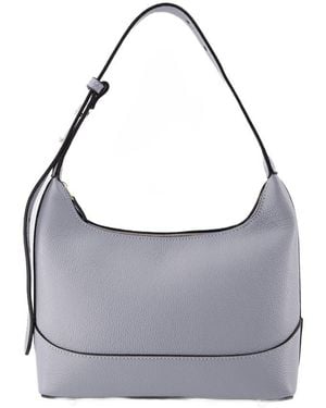 Elleme Loop Hobo Bag Blauw/zwart Leer - Grijs