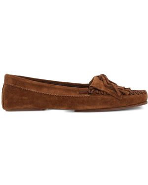 Paris Texas Indiana Moccasins in Wildleder - Braun