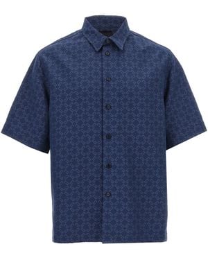 Givenchy Embroidered Denim Shirt For - Blue