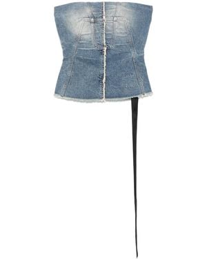 Rick Owens Stretch Cotton T-Shirt Set - Blue