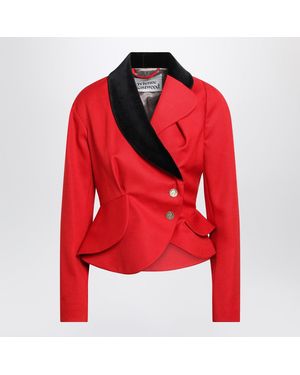 Vivienne Westwood Stormy Asymmetrical Jacket - Red