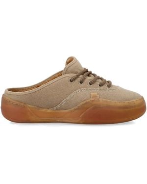 ERL Canvas Mule Trainers - Brown