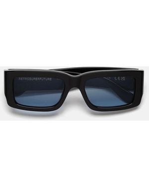 Retrosuperfuture Night Azure Ons Schwarz/Blaue Unisex-Sonnenbrille