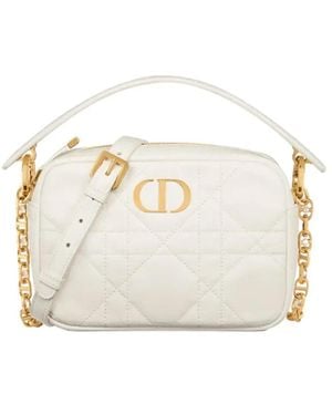 Dior Small Caro Top Griff Kameratasche - Natur