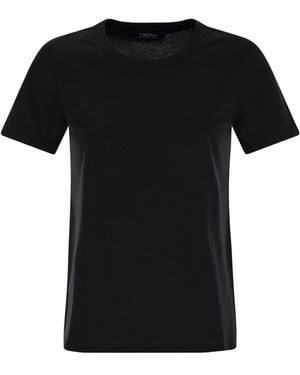 Max Mara Reno Crew Neck -Baumwoll -T -Shirt - Schwarz