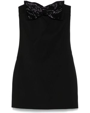 Self-Portrait Off-The-Shoulder Dress - Black