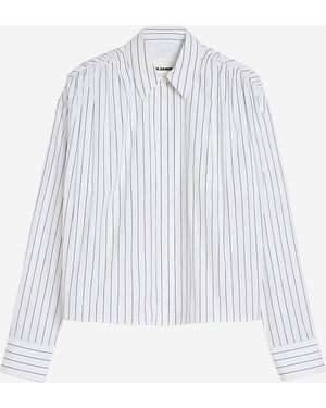 Jil Sander Striped Cotton Shirt - White