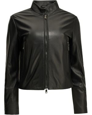 Semler Leather Jacket - Black