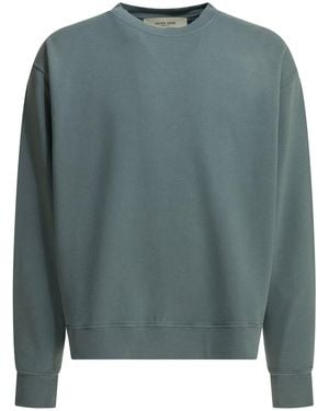 Golden Goose Crewneck Sweatshirt With Reverse Logo - Green