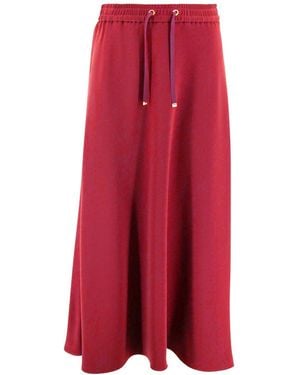Herno Gonna Midi Con Elastico - Rosso