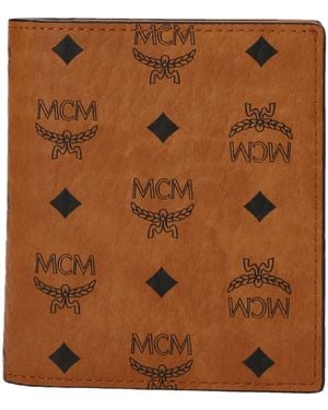 MCM Veritas Mini Monogram Portafogli Marrone