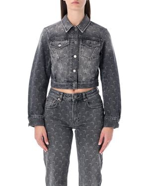 Marine Serre Coats - Grey